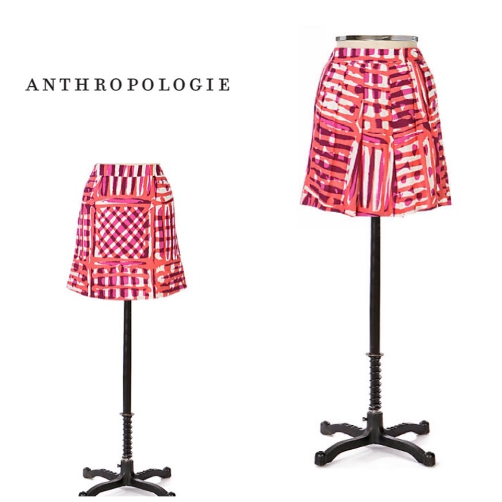 2008 Anthropologie Coral Shadows skirt